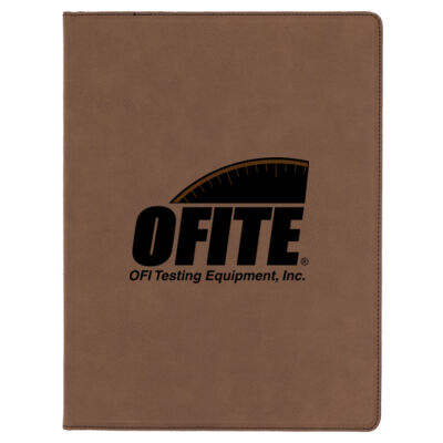 OFITE - Brown Laserable Leatherette Portfolio with Notepad Thumbnail